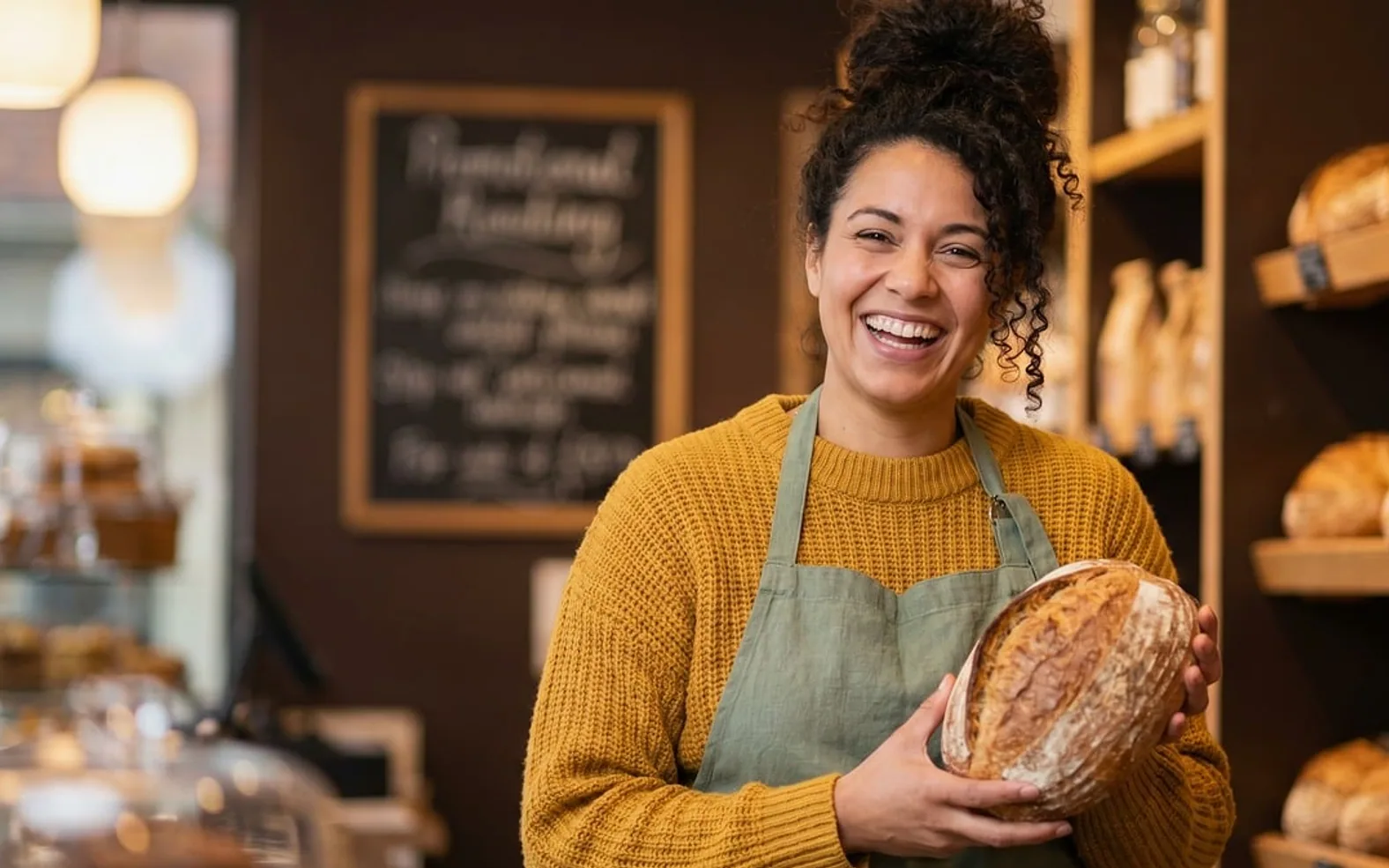 Baker, bakery and woman
