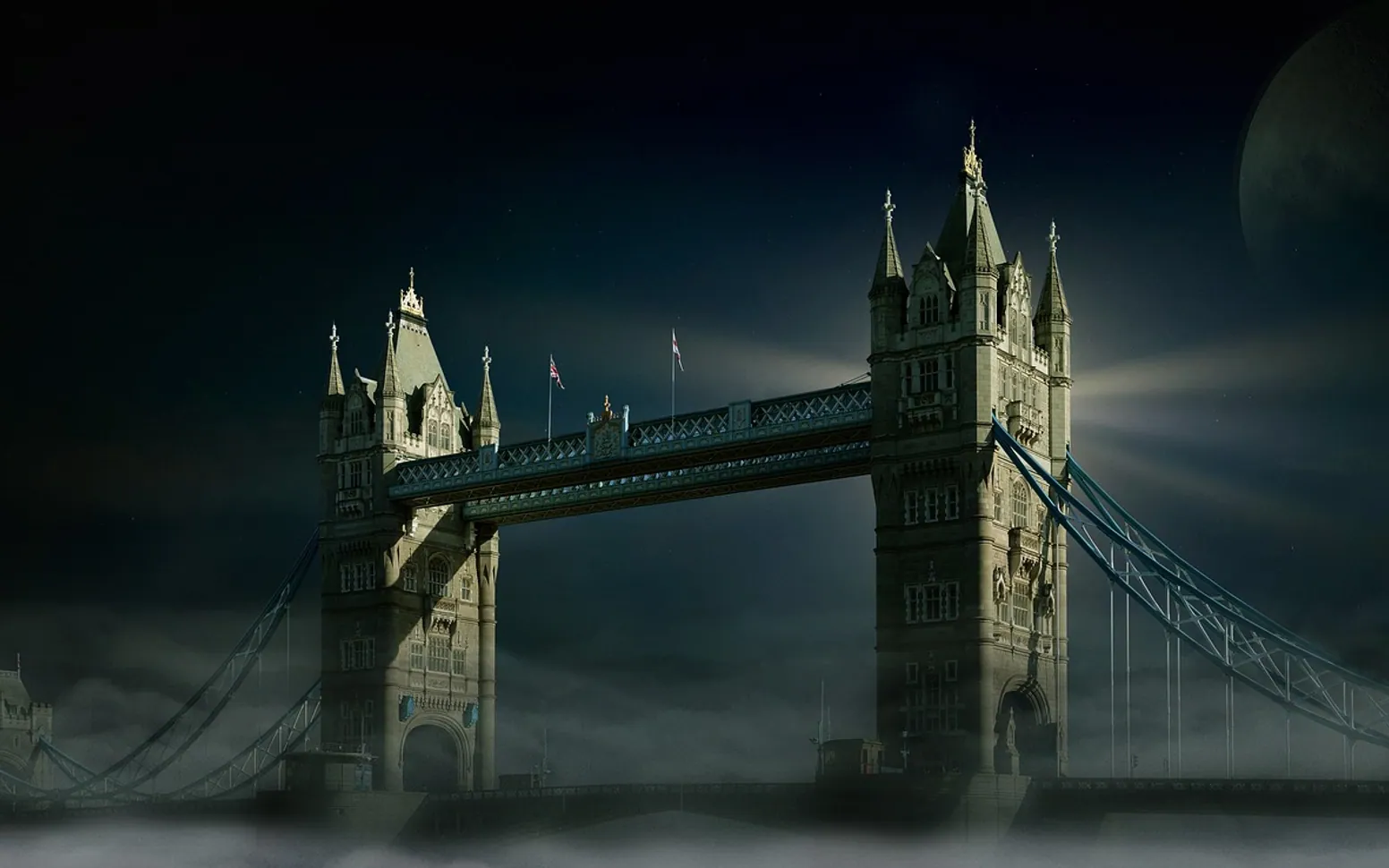 London bridge, towers and tower bridge