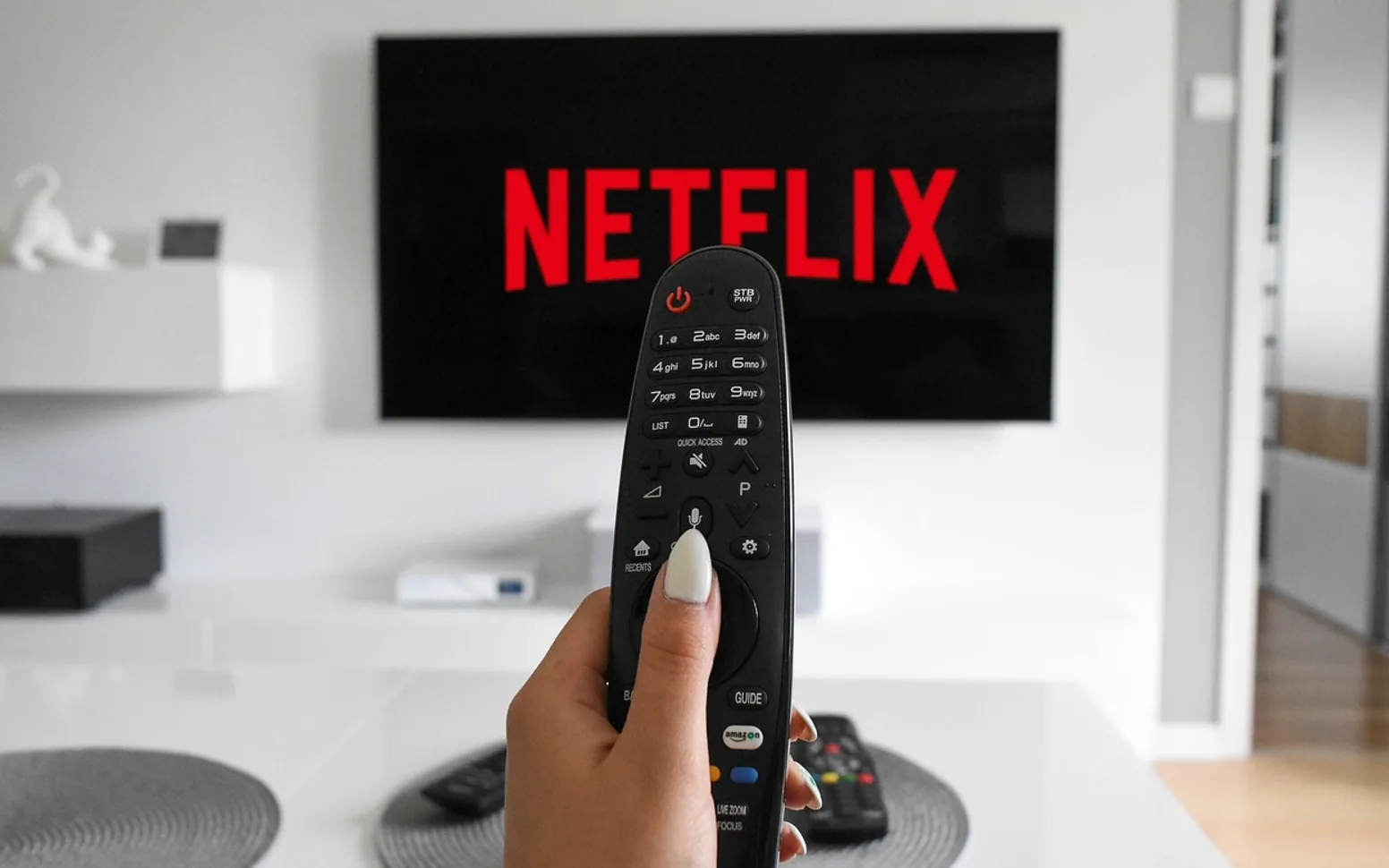 Tv, remote and home