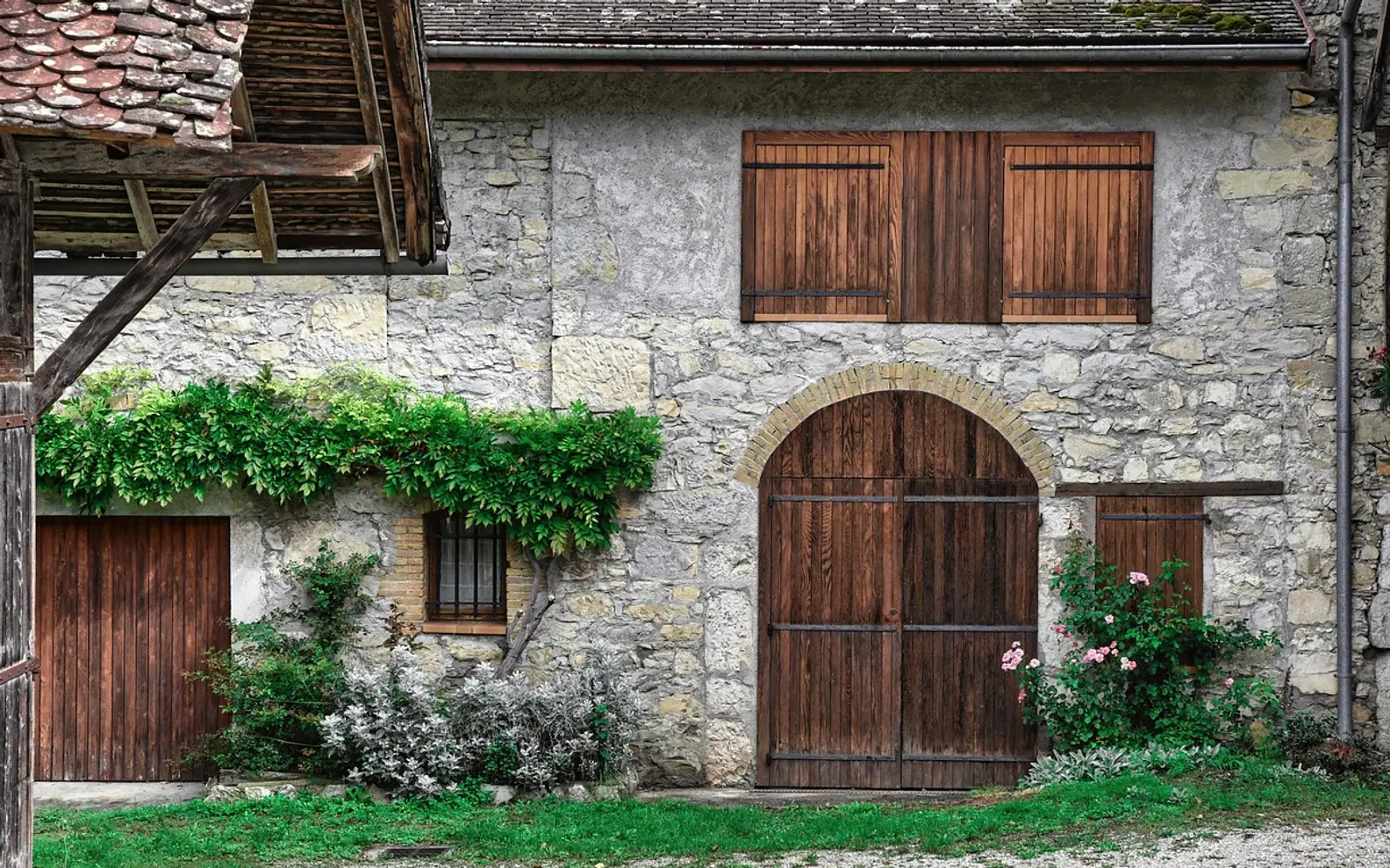 House, facade and wall