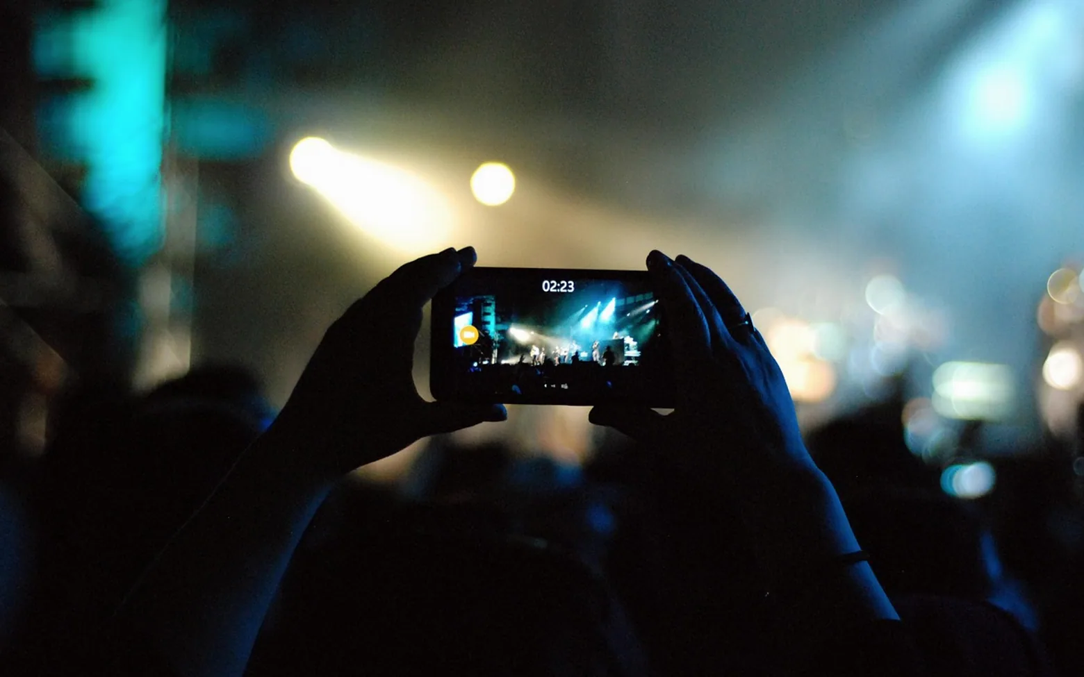 Mobile phone, concert and record