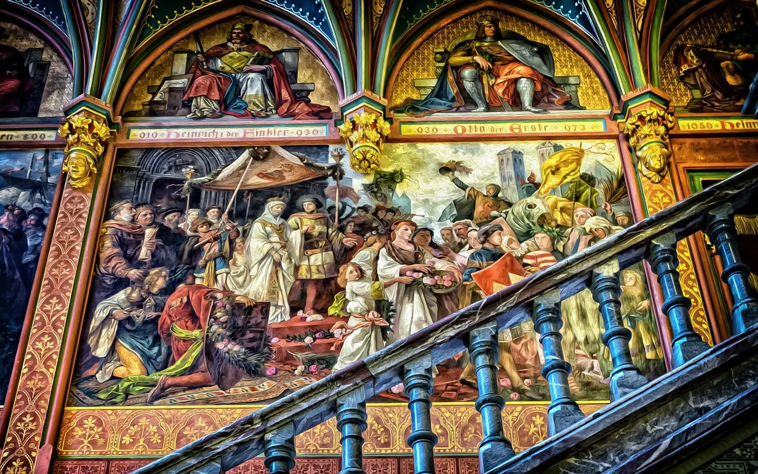 Gallery, art and mural