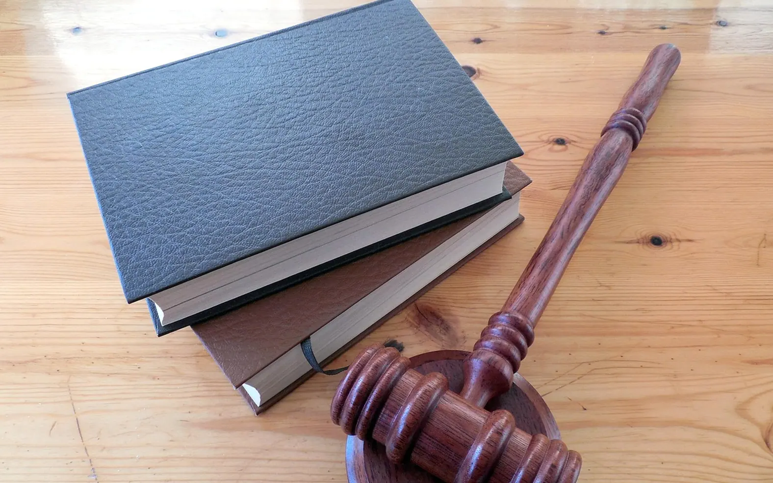 Hammer, books and law