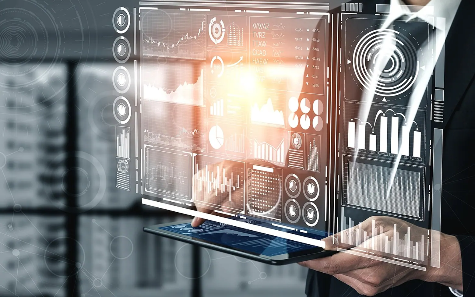 Technology, business and futuristic