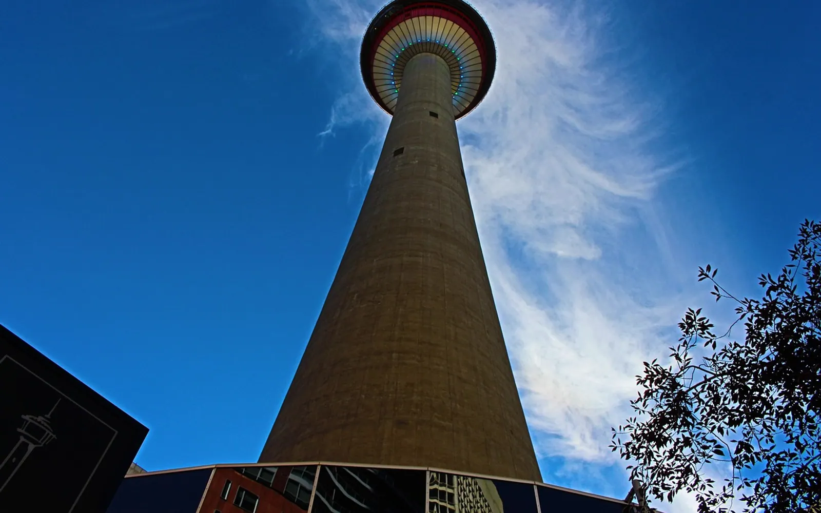 Calgary tower, calgary downtown and calgary